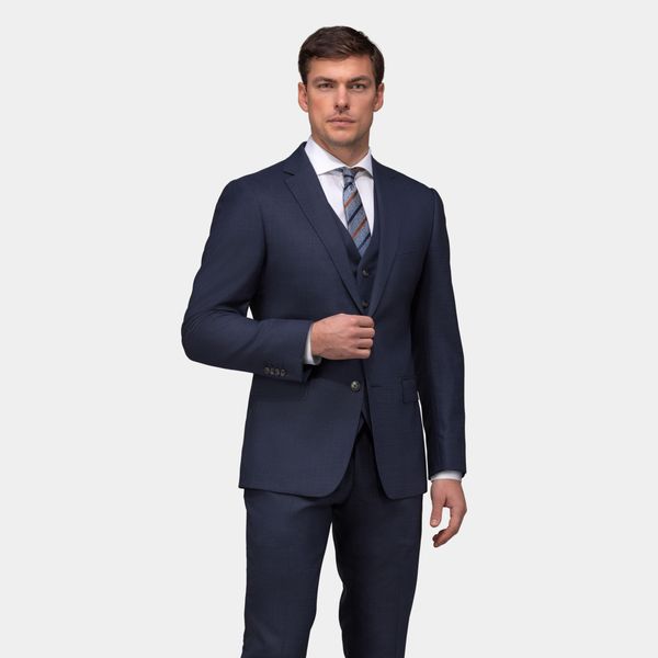 Dark navy three-piece suit | Tailor Store®