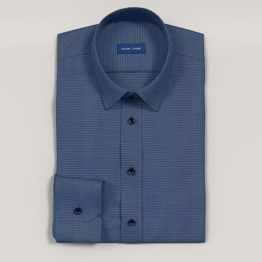 Dark blue business shirt