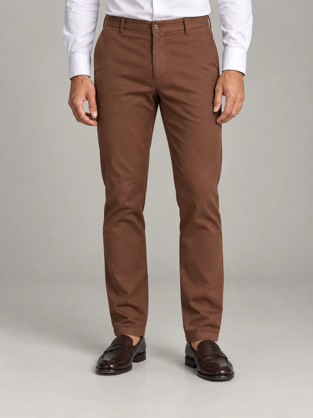 Cinnamon stretch chinos