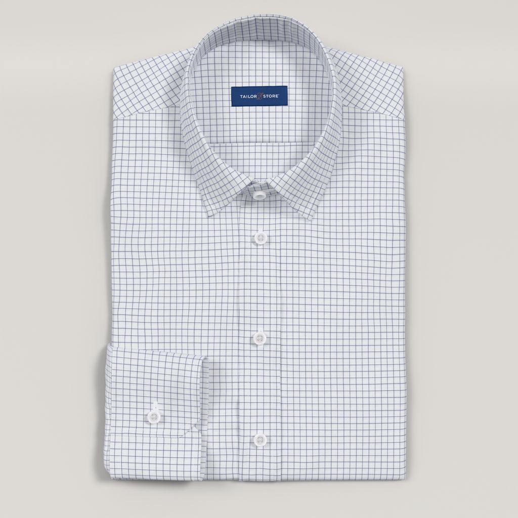 Modern checked business shirt