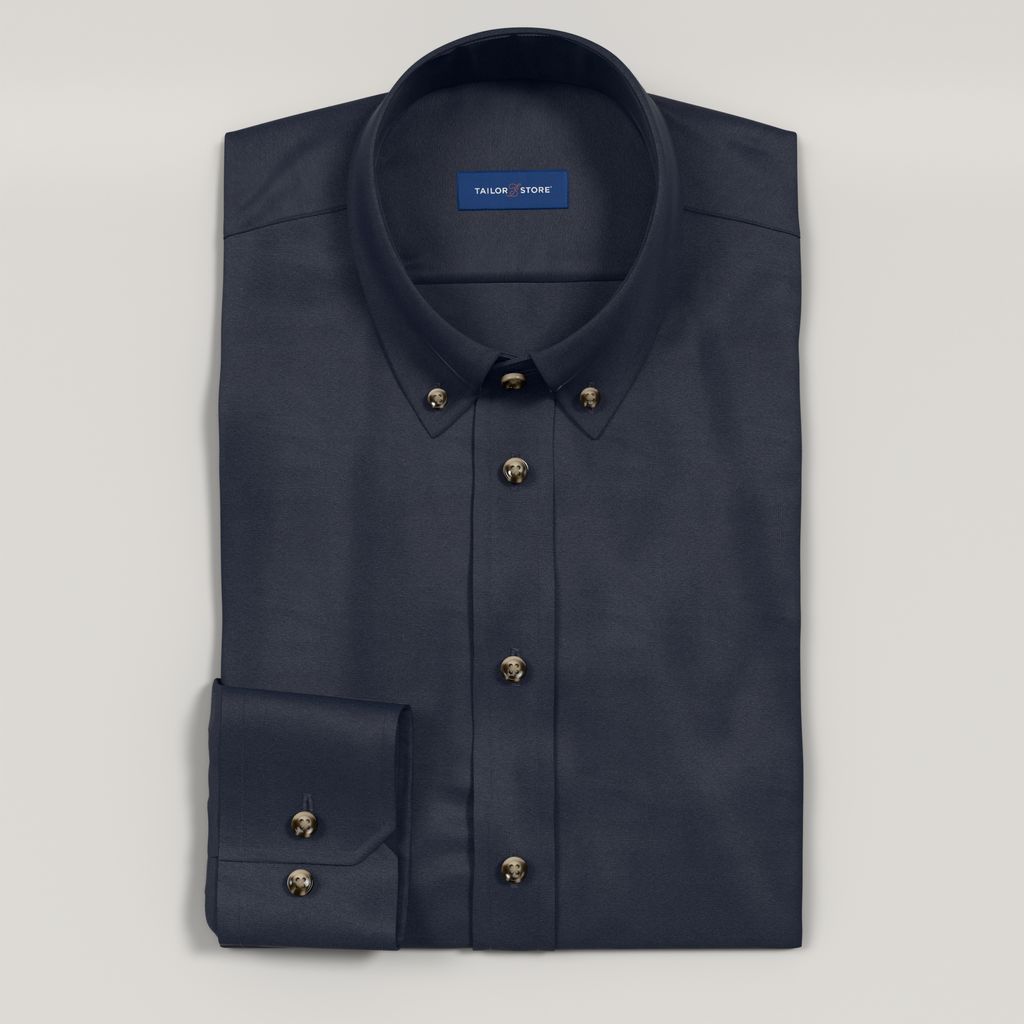 Camicia Oxford blu navy