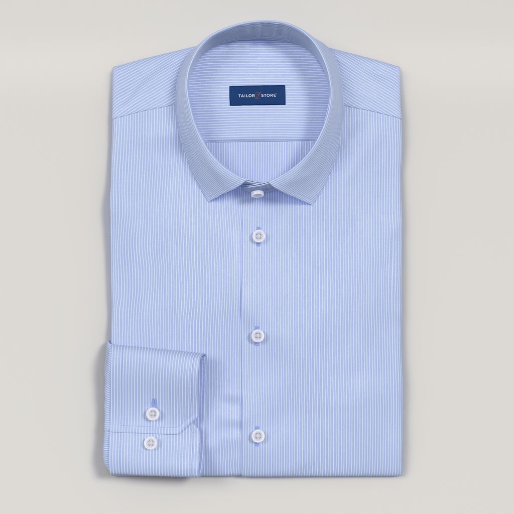 Light blue striped dress shirt