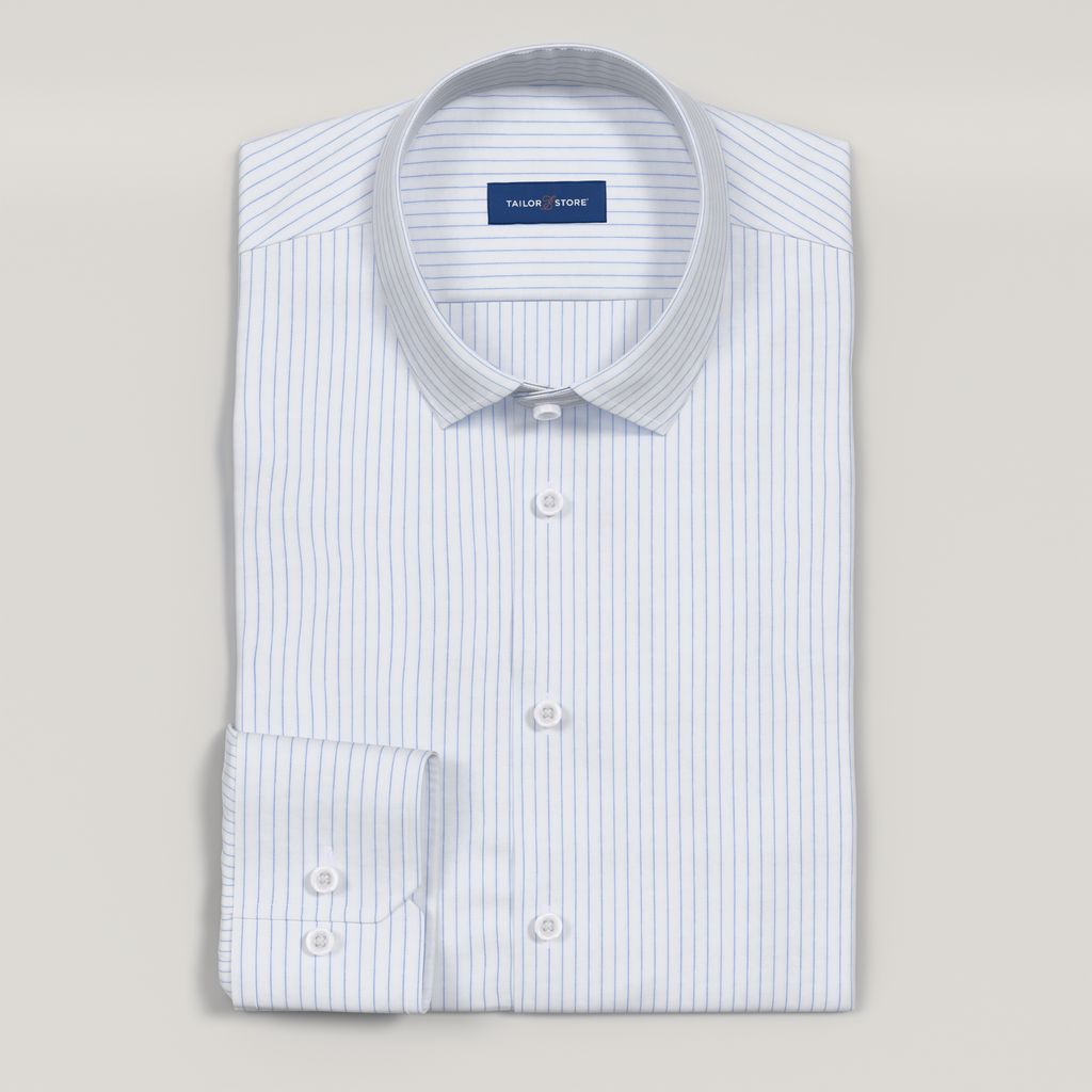 Light blue striped business shirt