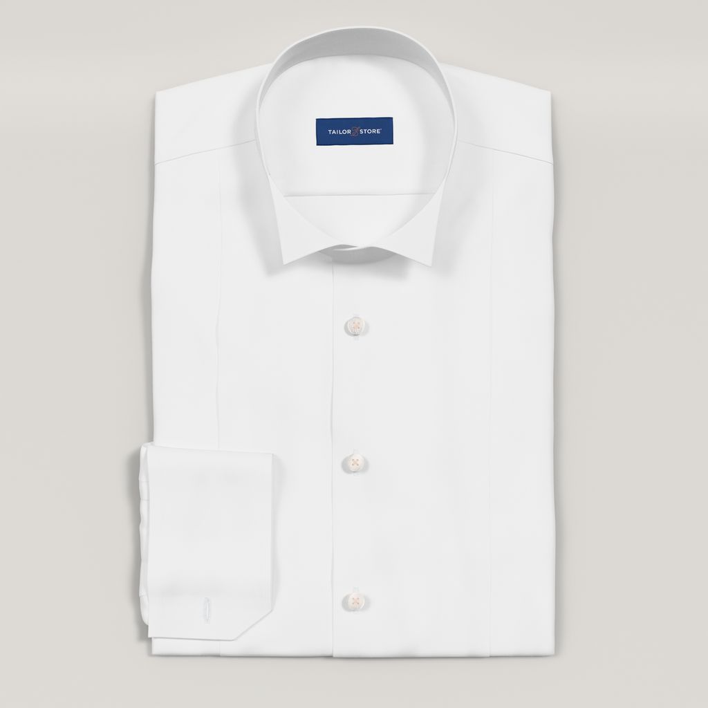 Classic formal white dress shirt