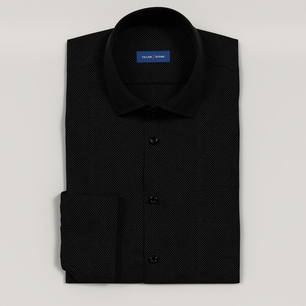 Black luxurious business shirt