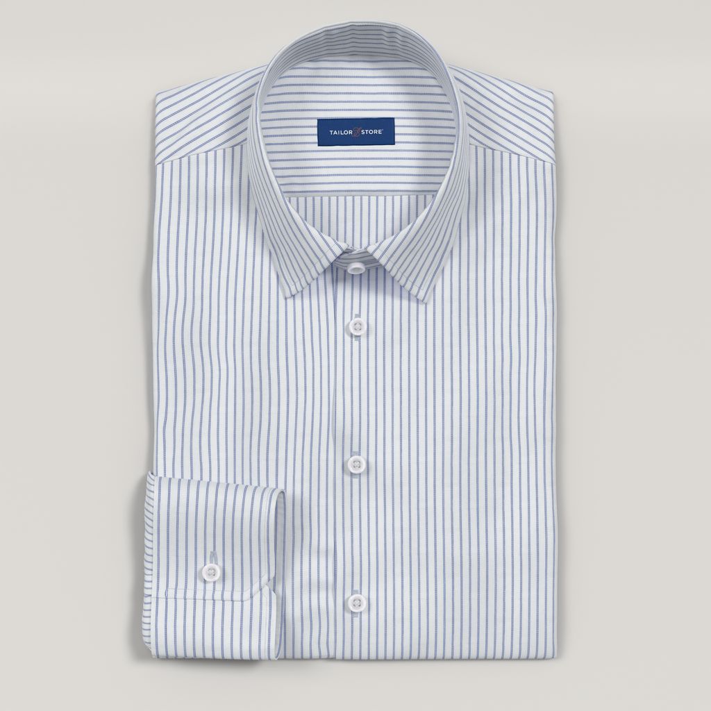 Blau gestreiftes Business-Hemd