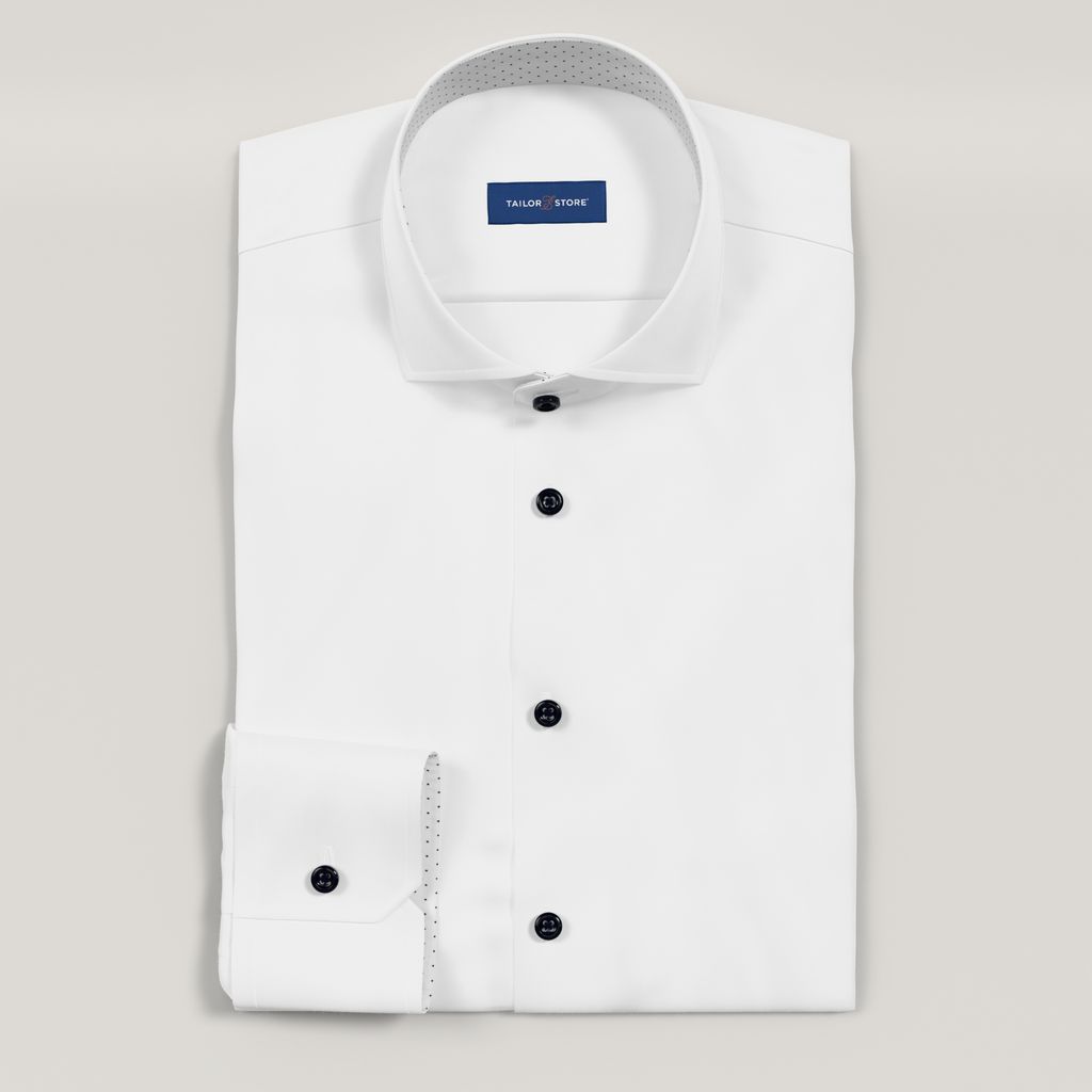 White business shirt with contrast