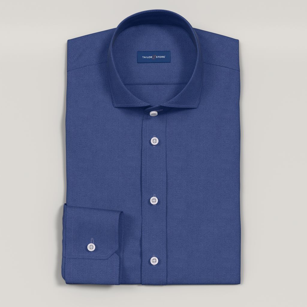 Mid Blue Business Shirt with Stretch