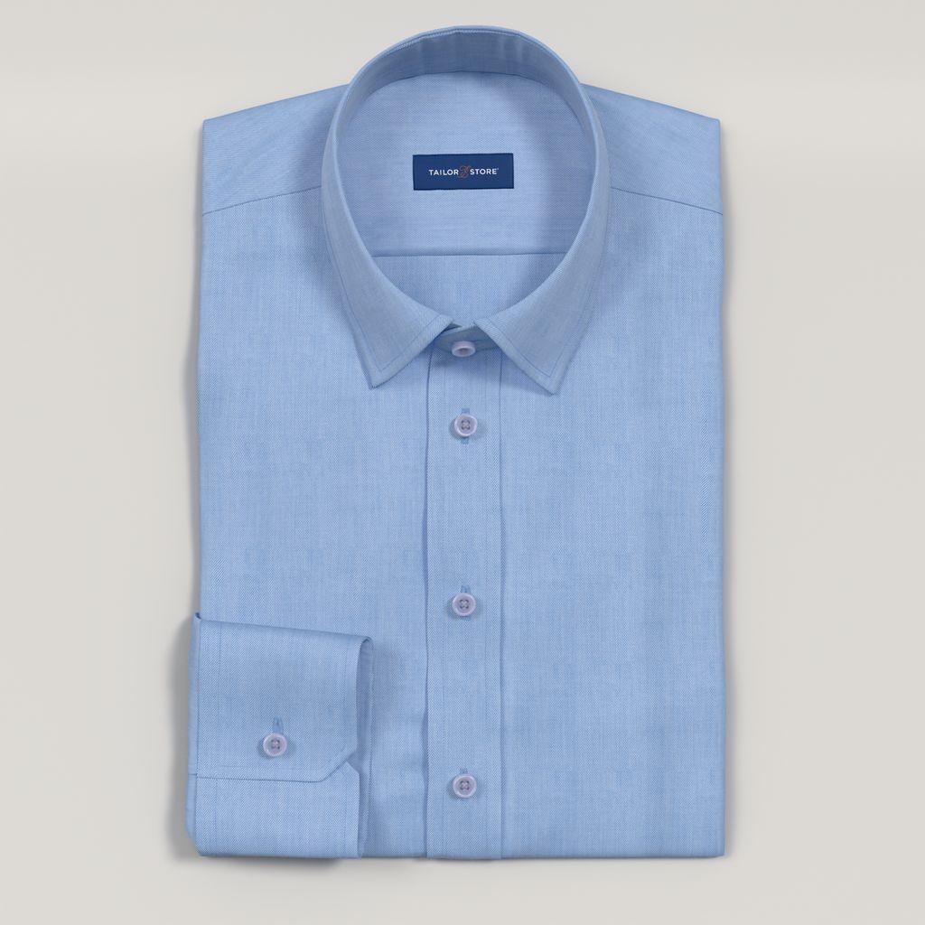 Chemise bleu clair business sans repassage 