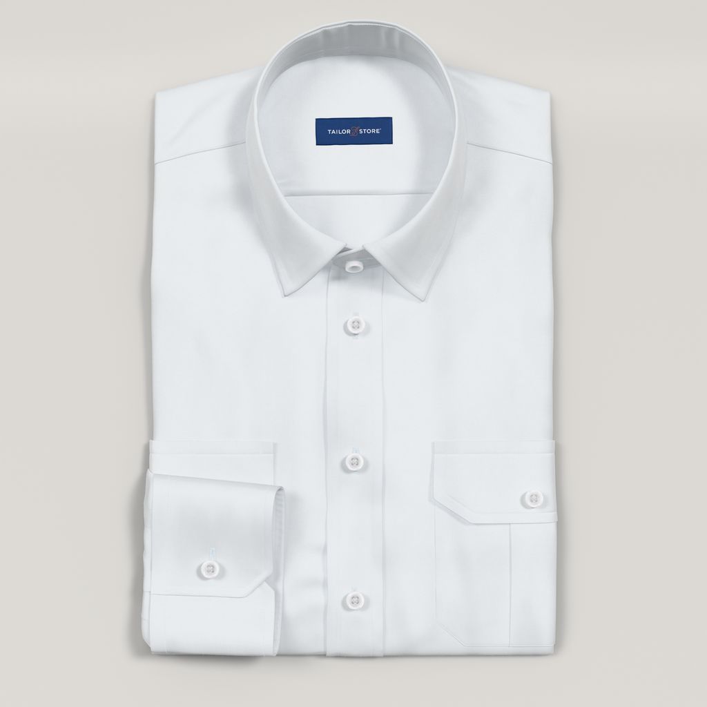 Chemise pilote blanche