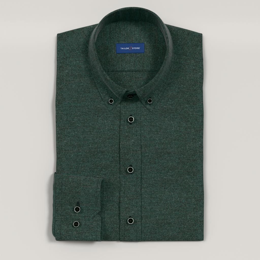 Green flannel shirt