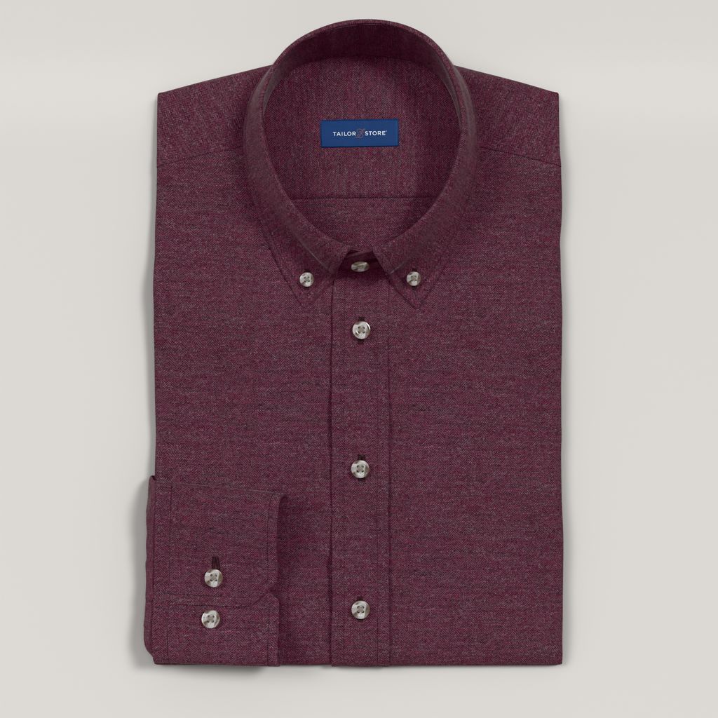 Dark red flannel shirt
