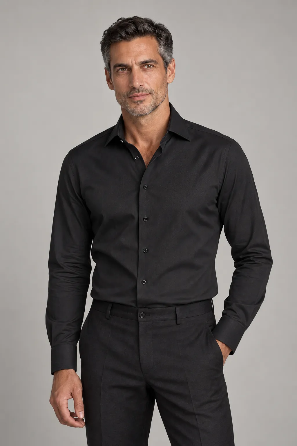 Black business shirt