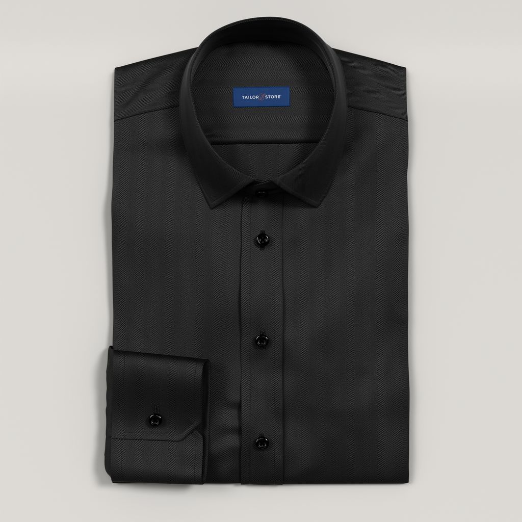 Chemise business stretch en noir