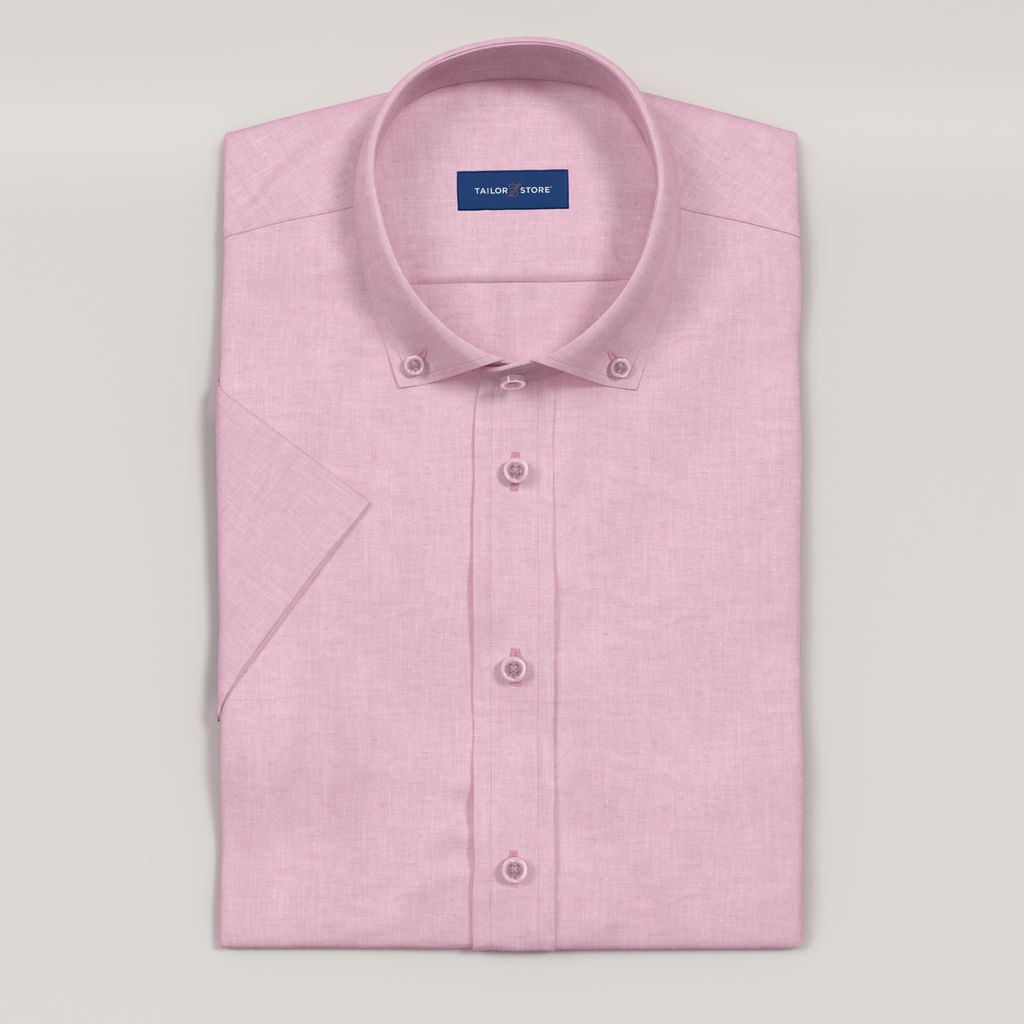Light pink short-sleeved shirt