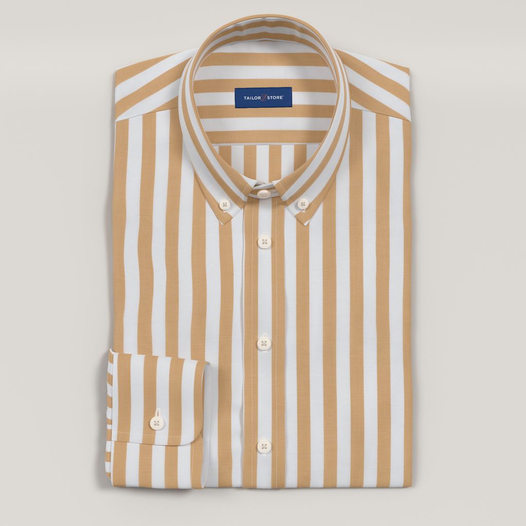 Yellow striped dress shirt