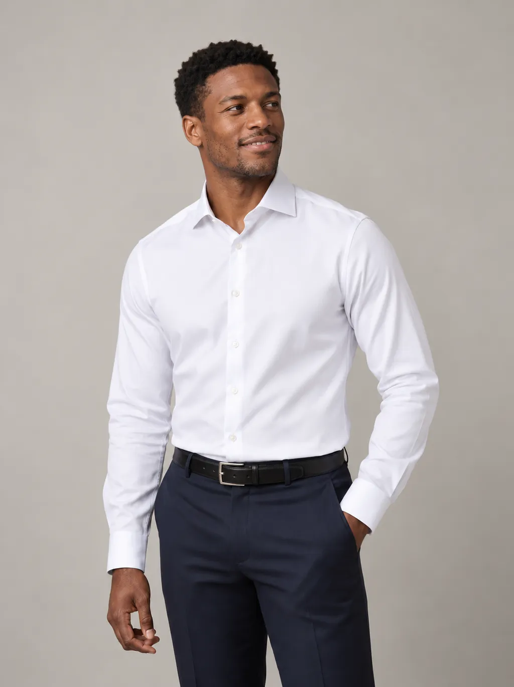 White Non-Iron business shirt