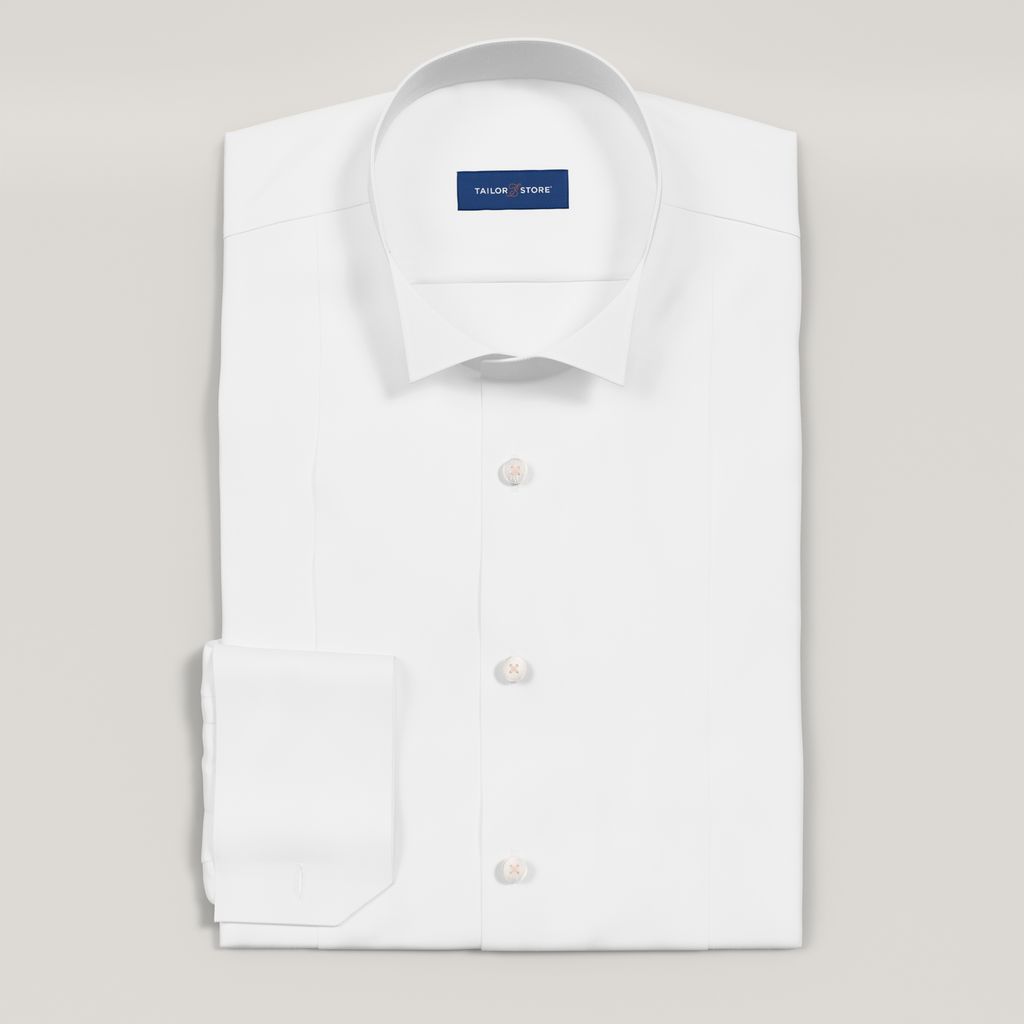 White tie dress shirt with wing collar
