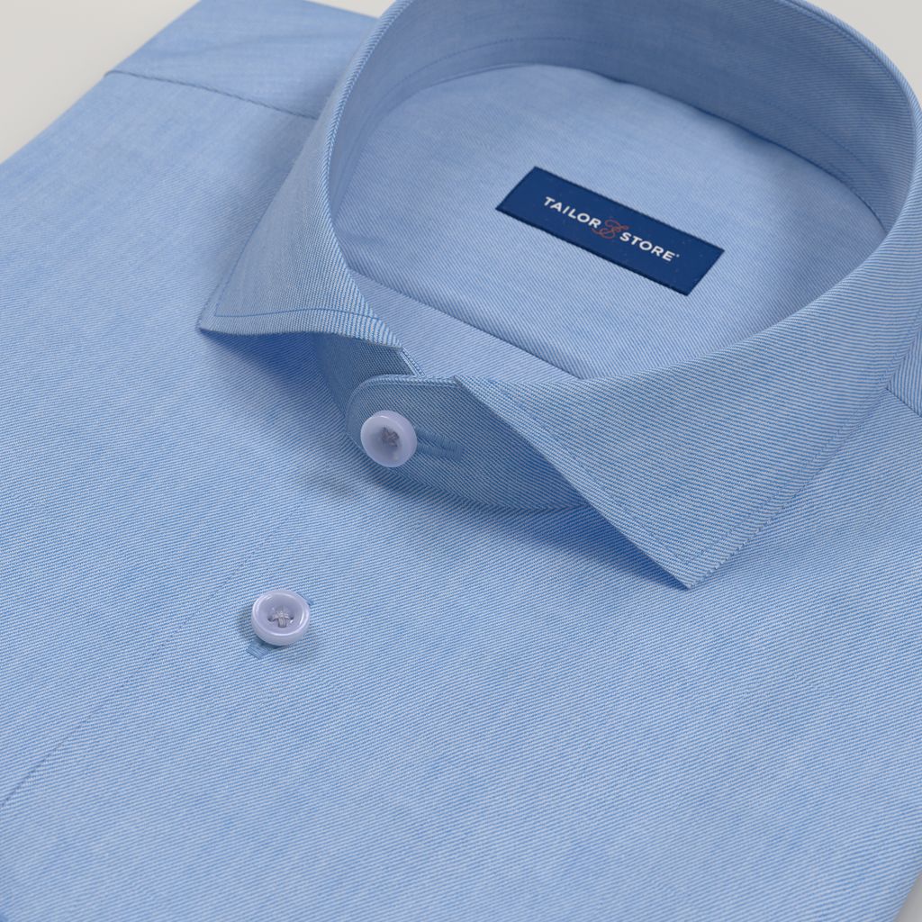 Light blue non-iron business shirt
