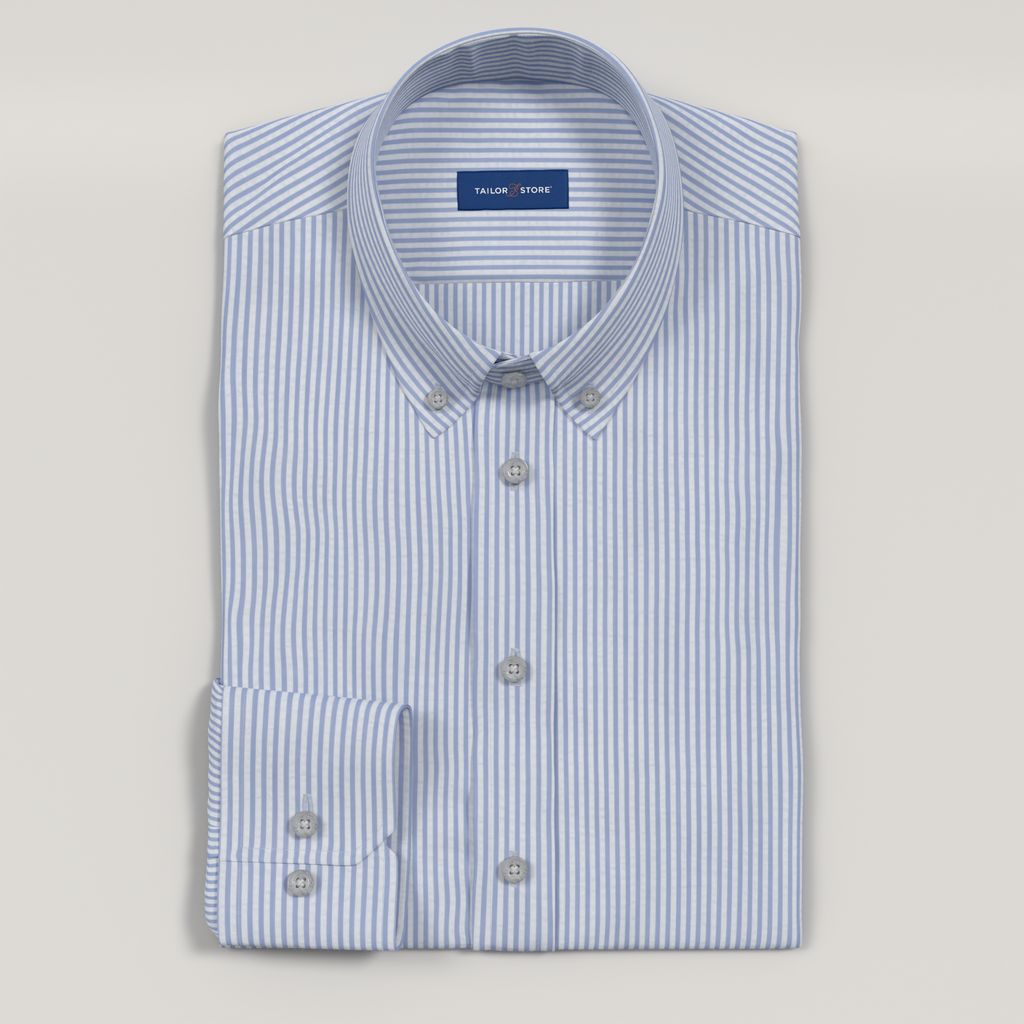 Striped seersucker shirt
