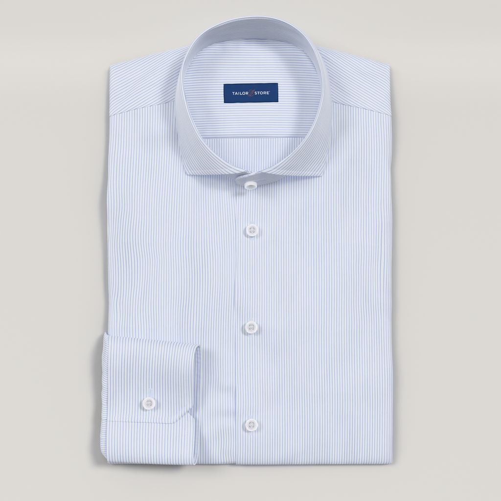 Light blue stripe business shirt