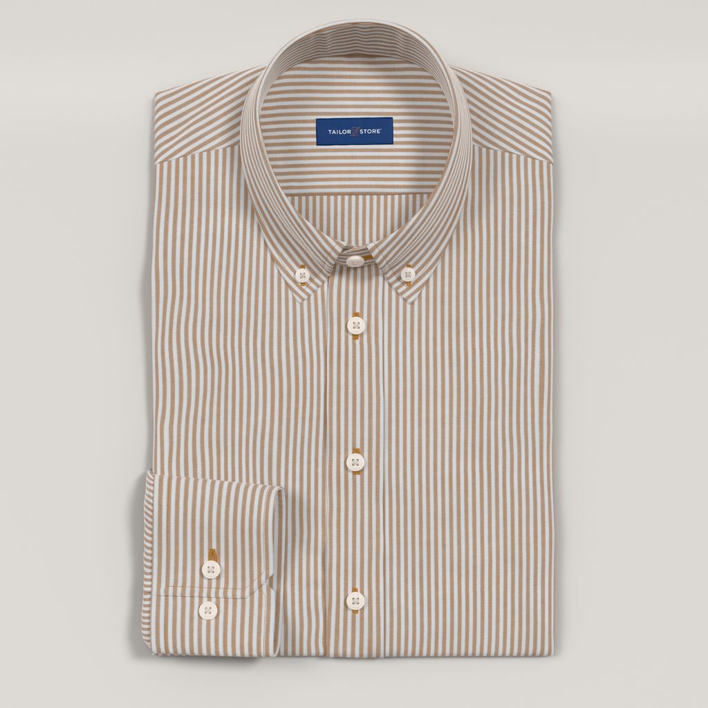 Brown striped oxfordshirt