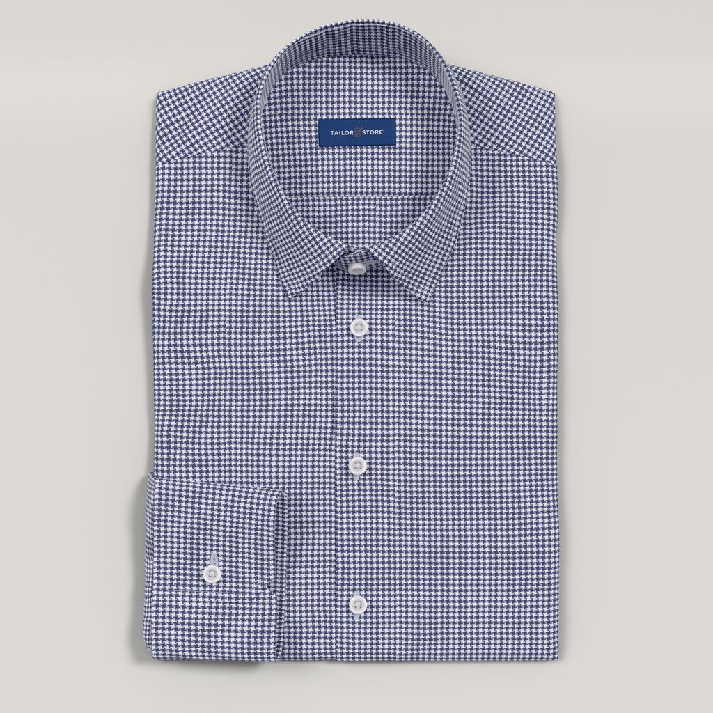 Blue and white business shirt