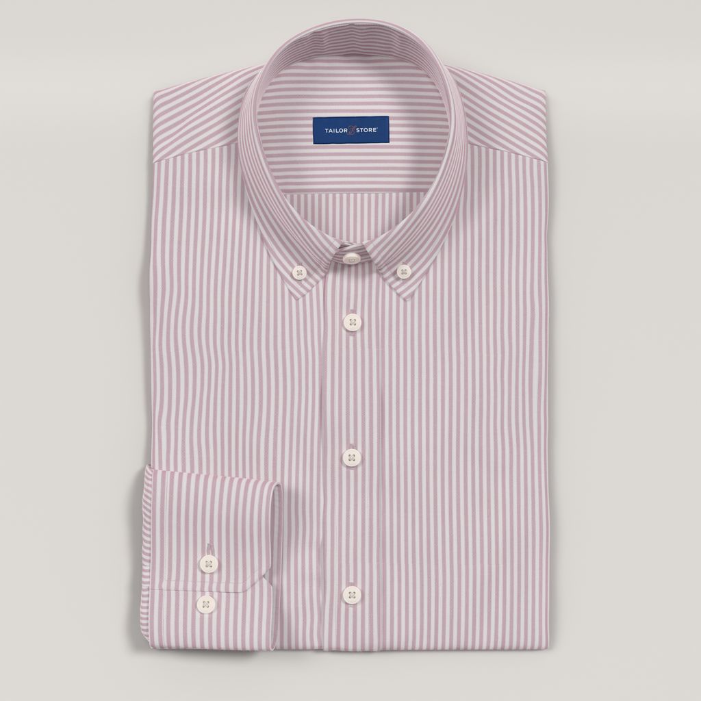 Pink striped oxford shirt