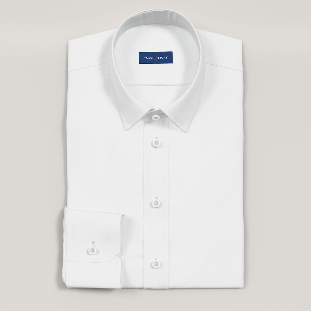  Chemise de business blanche en popeline, super légère.