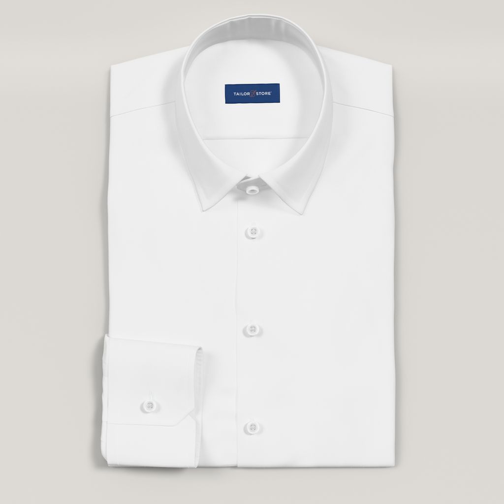 White textured dobby business shirt