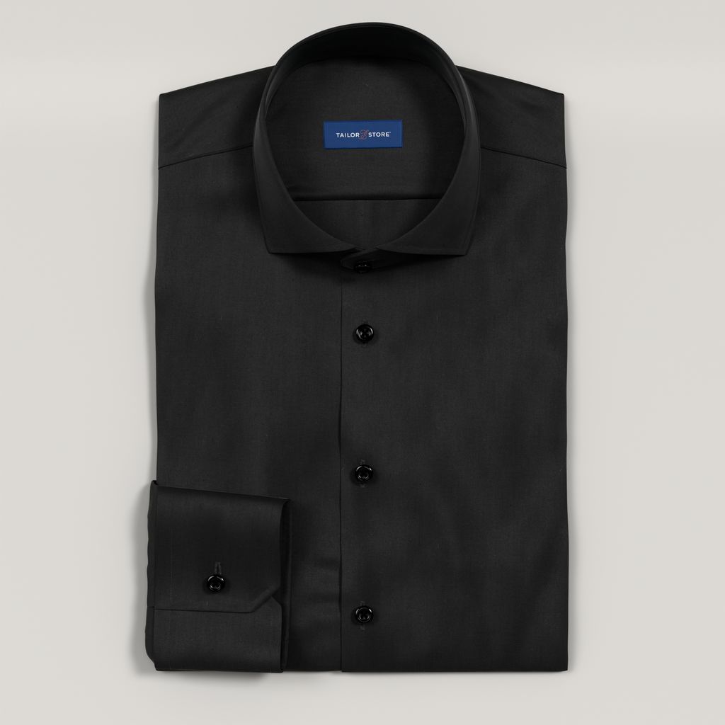 Black non iron twill business shirt