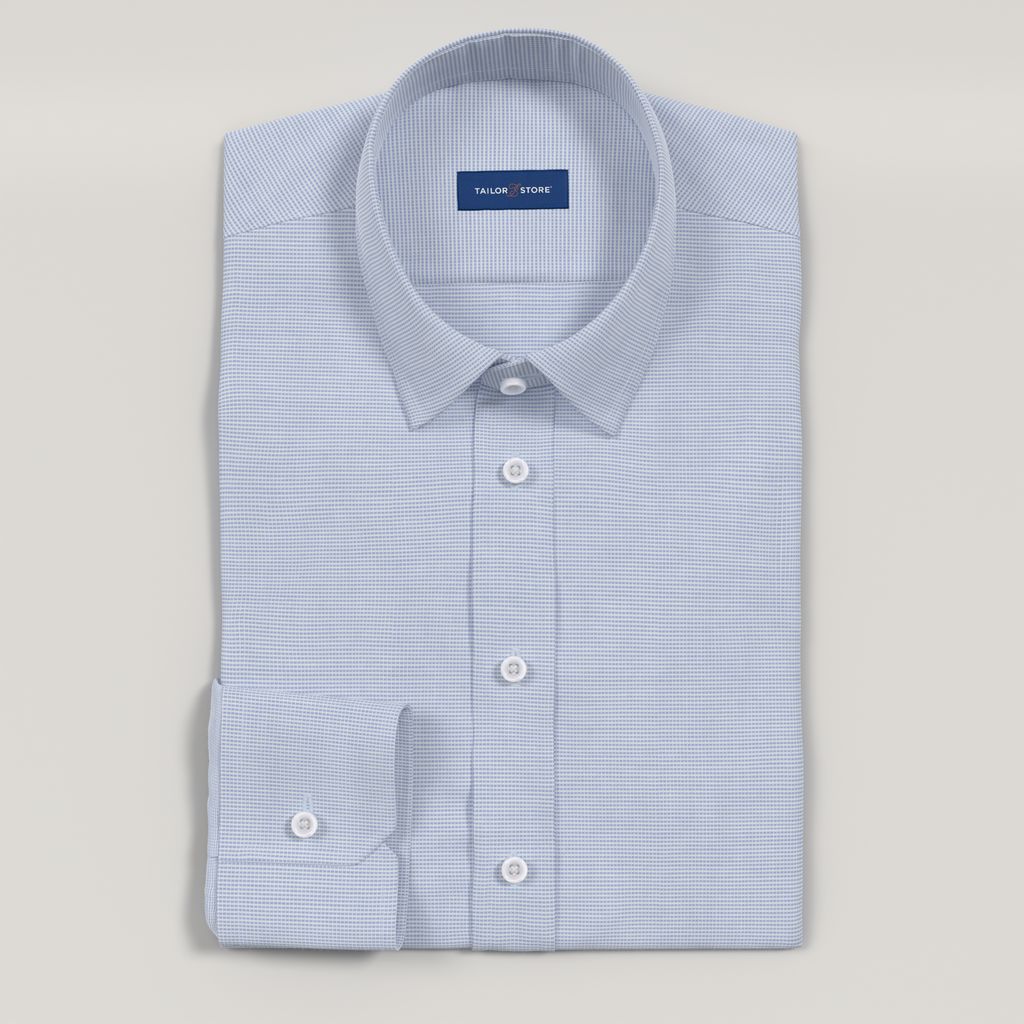 Chemise bleu clair extensible, facile à repasser