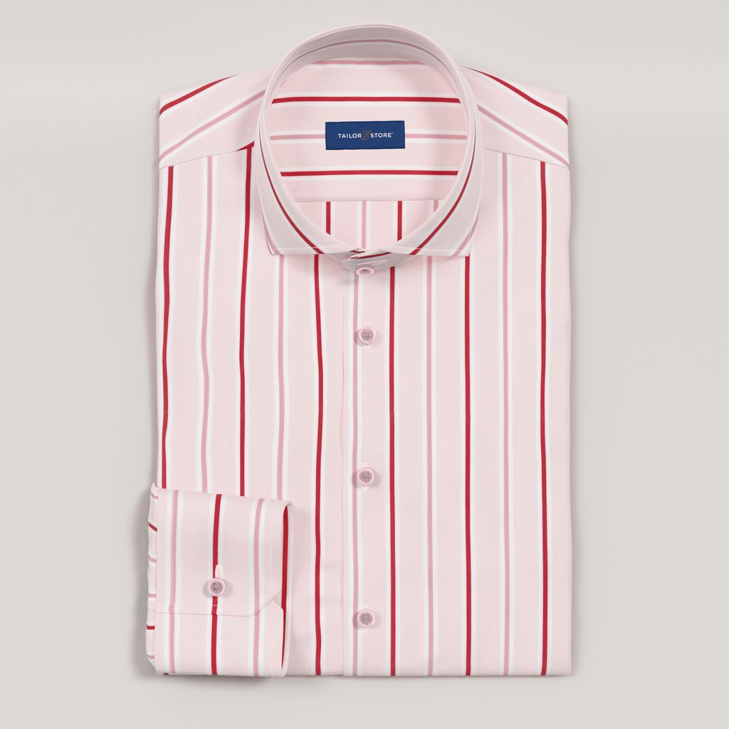 Pink striped dress shirt