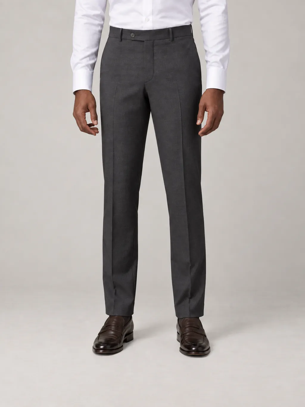 Pantaloni da abito grigio scuro elasticizzati