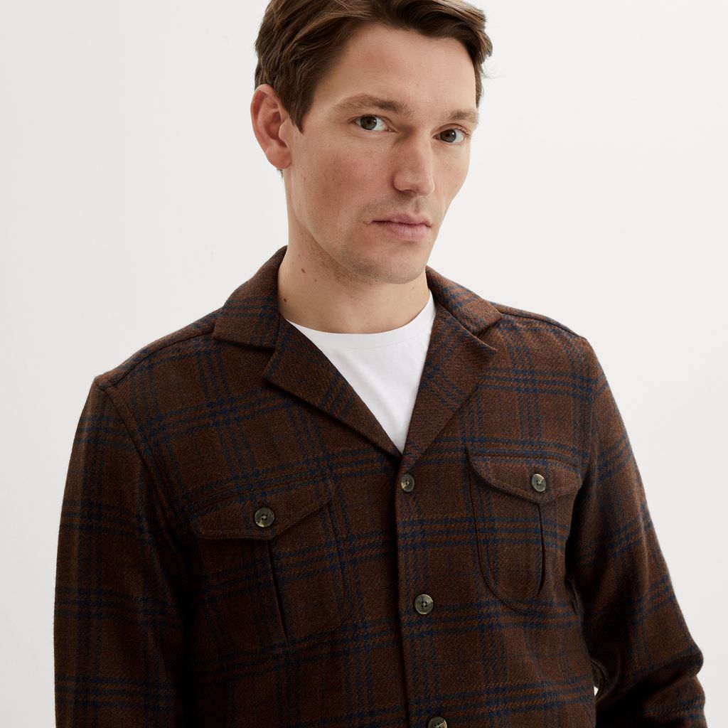 Overshirt marrone