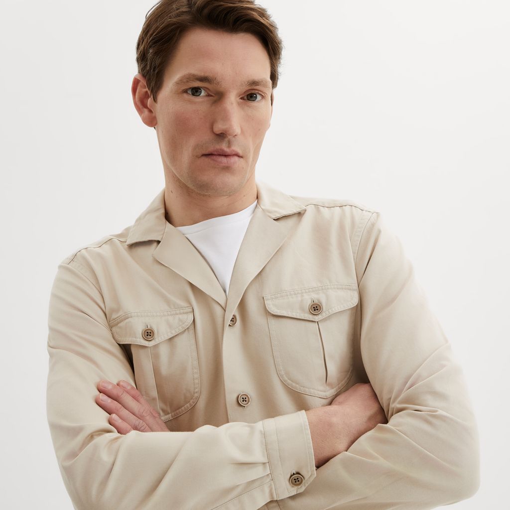 Overshirt avorio