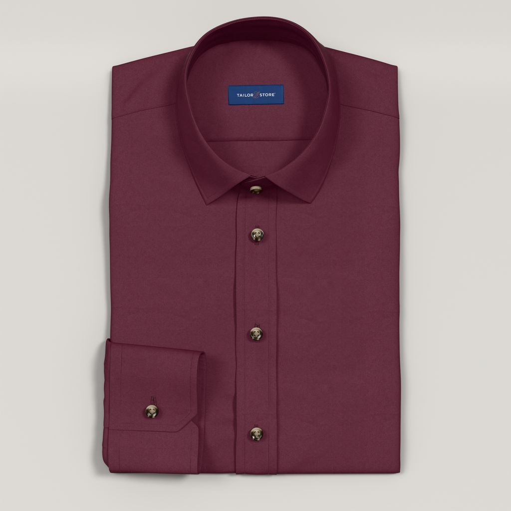 Burgundy business shirt
