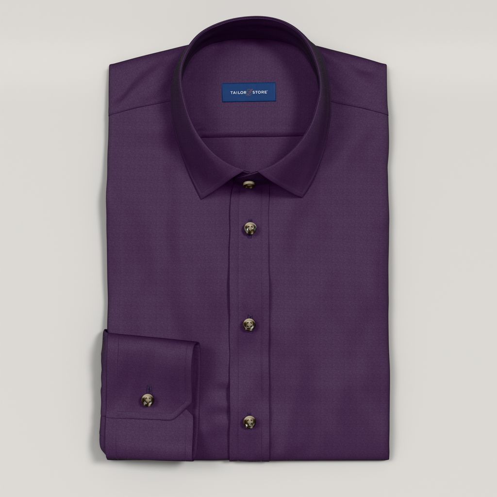 Dark purple business shirt