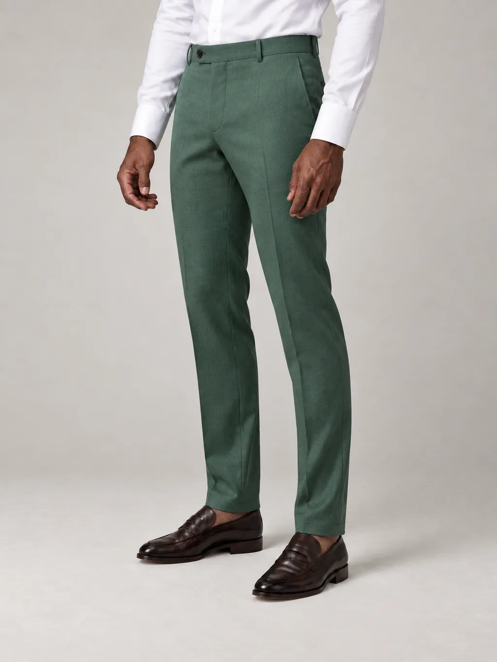 Green suit pants