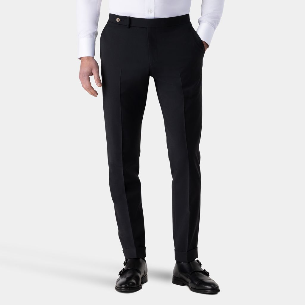 Pantalon de costume noir stretch