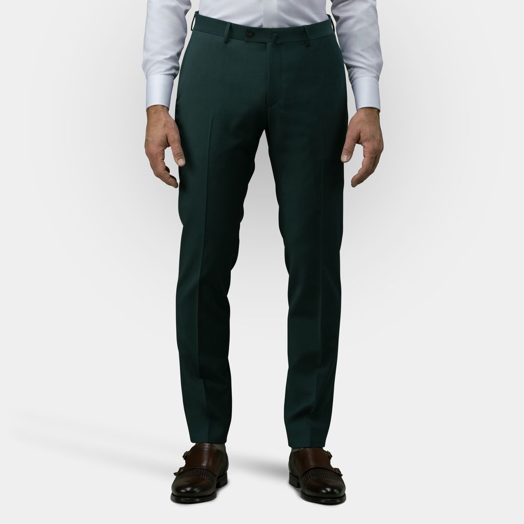 Dark green suit pants