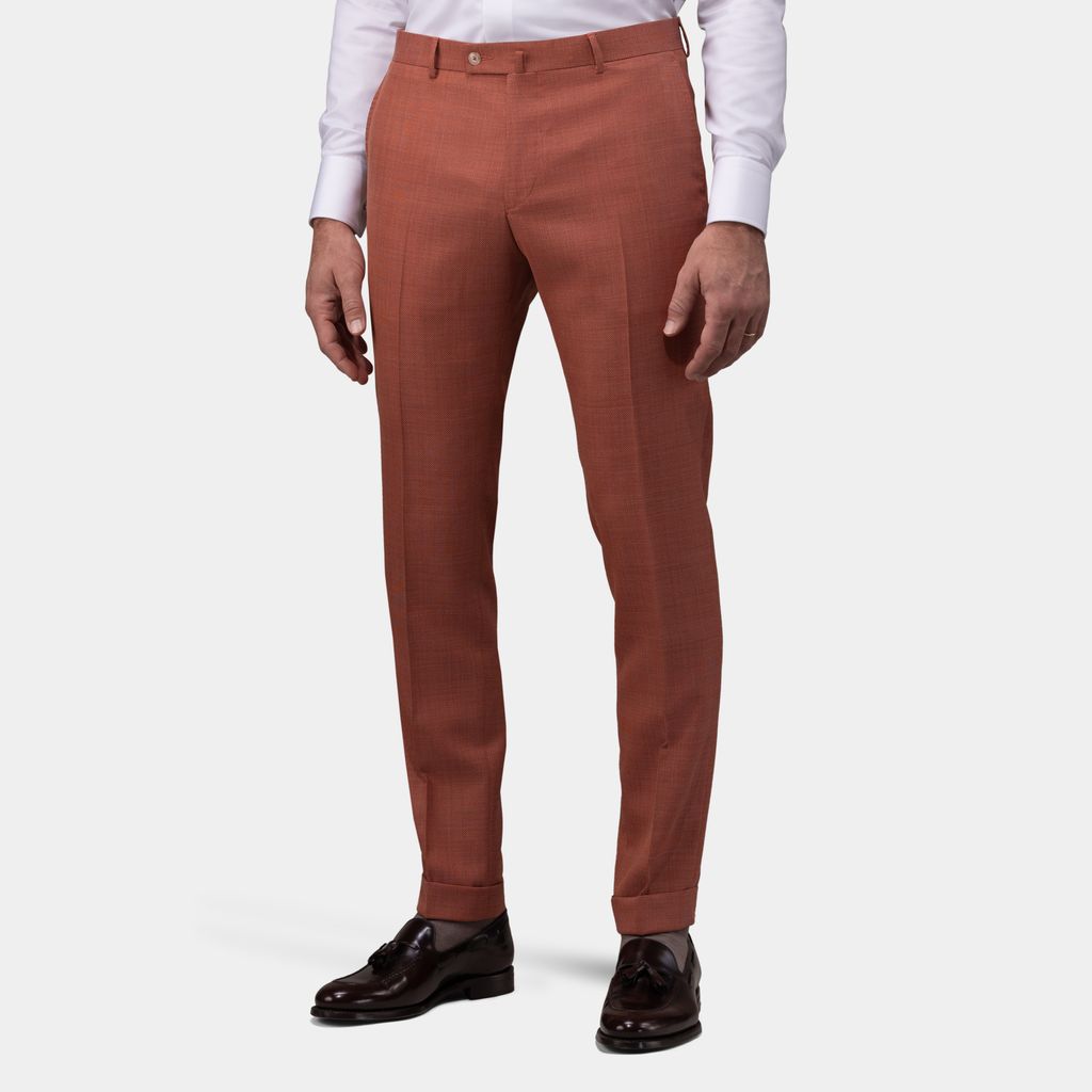Burnt orange suit pants
