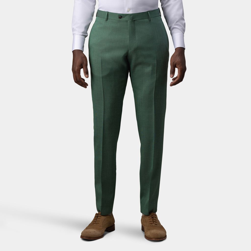 Green suit pants