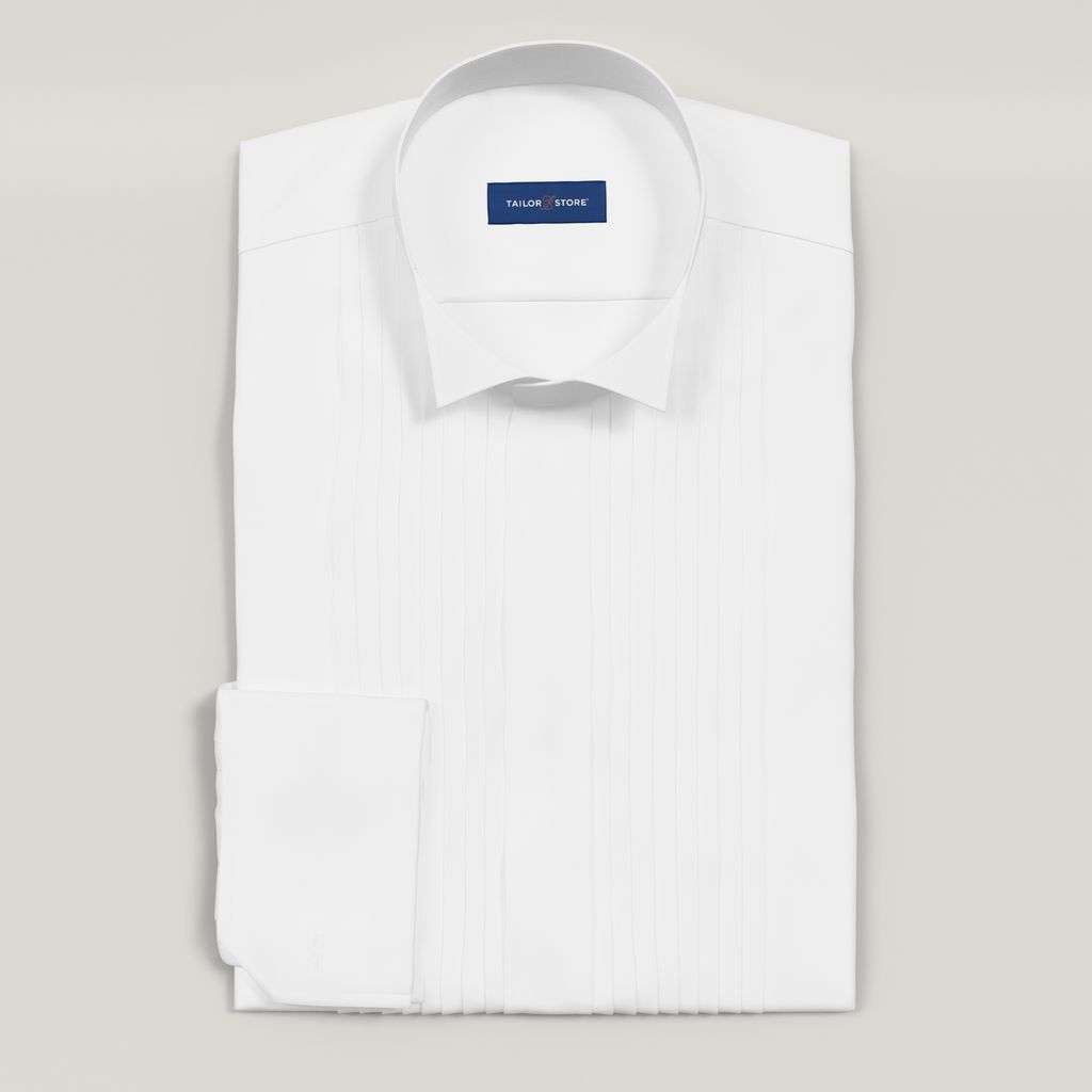 Tuxedo dress shirt, wing collar