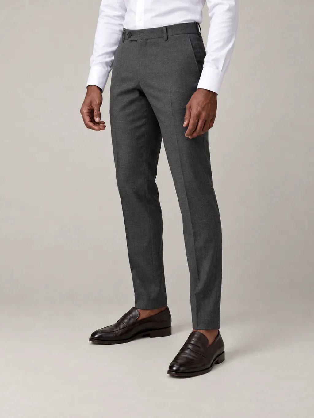 Dark gray suit pants