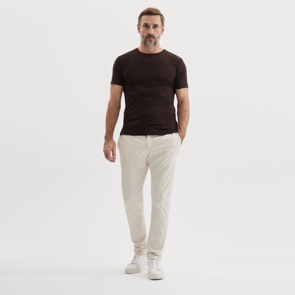 Brown Merino wool T-shirt